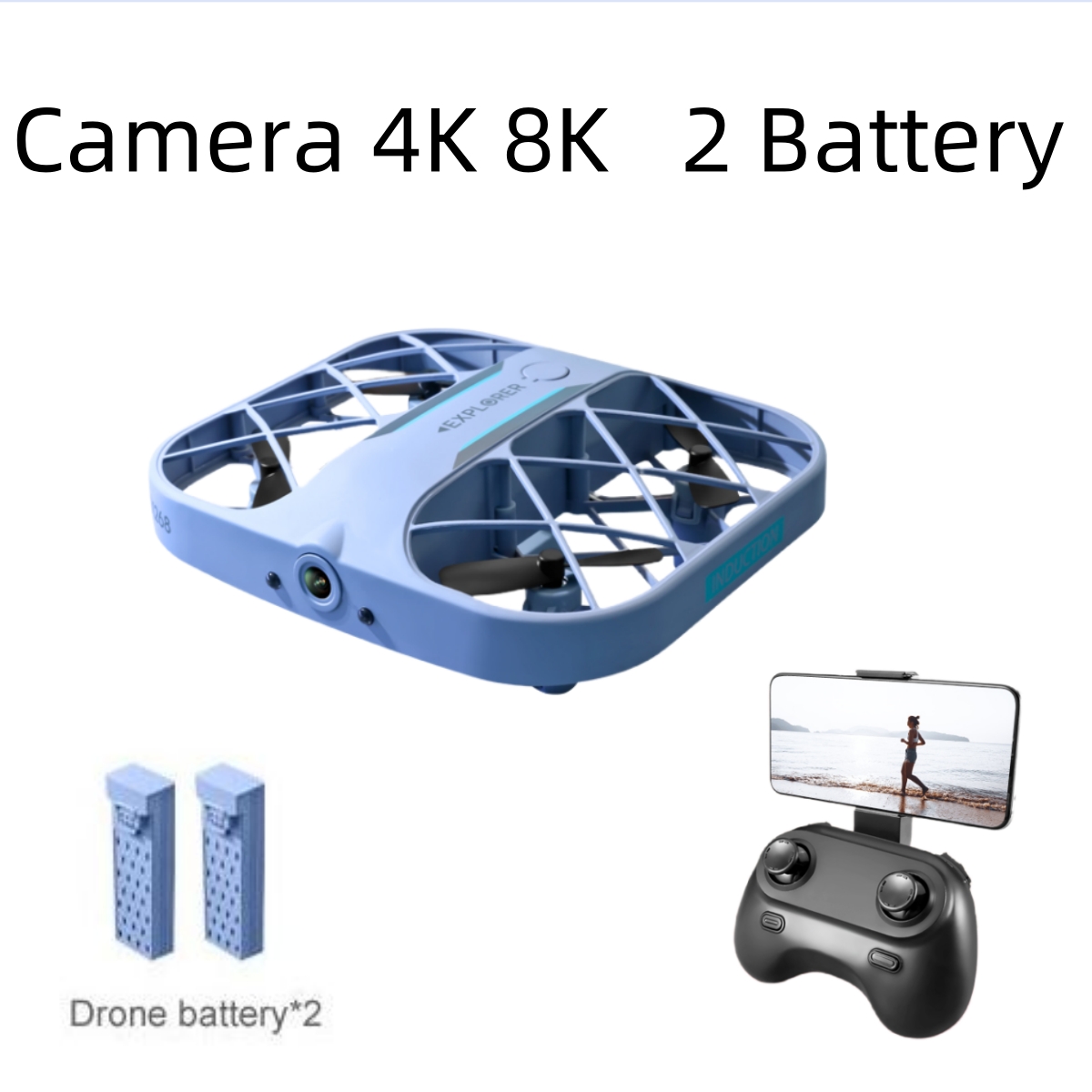 JJRC H107 FPV RC Drone with 2  - Drone Rc Plegable のレビューと価格