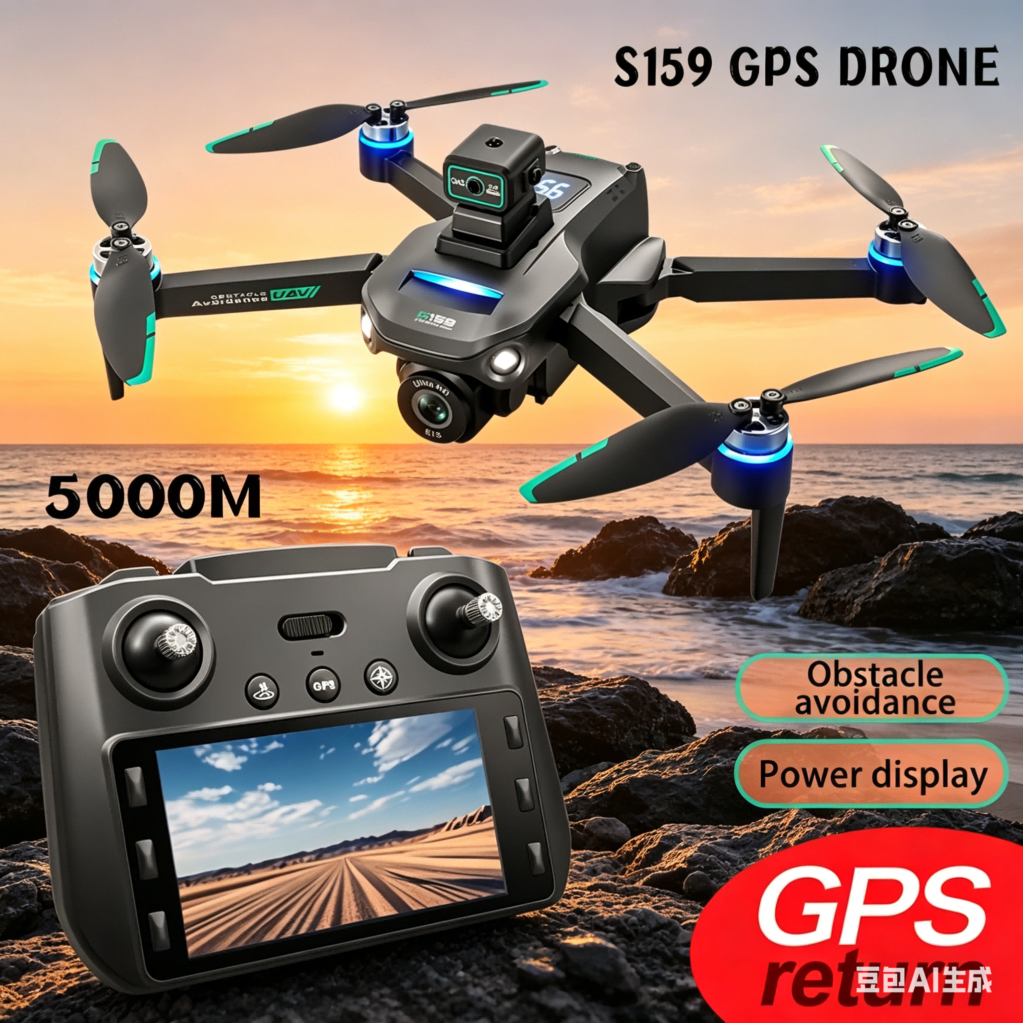 S159 GPS Drone 4K Profesional  - Drone Rc Team City のレビューと価格