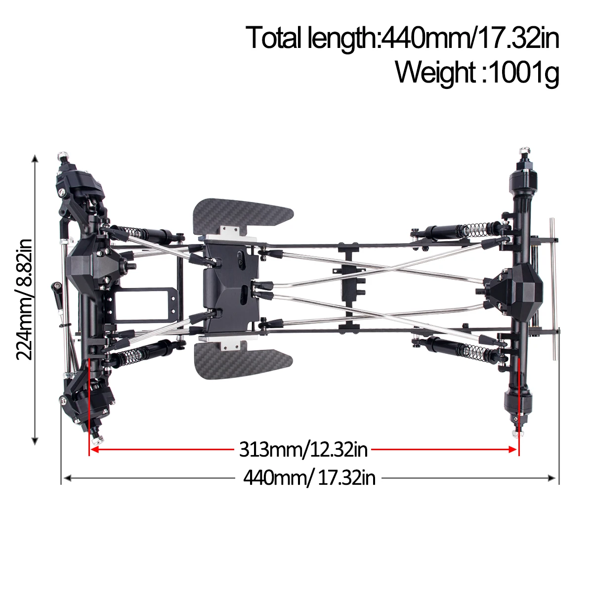Carbon Fiber LCG Chassis Kit w - Rc Rock Crawler のレビューと価格