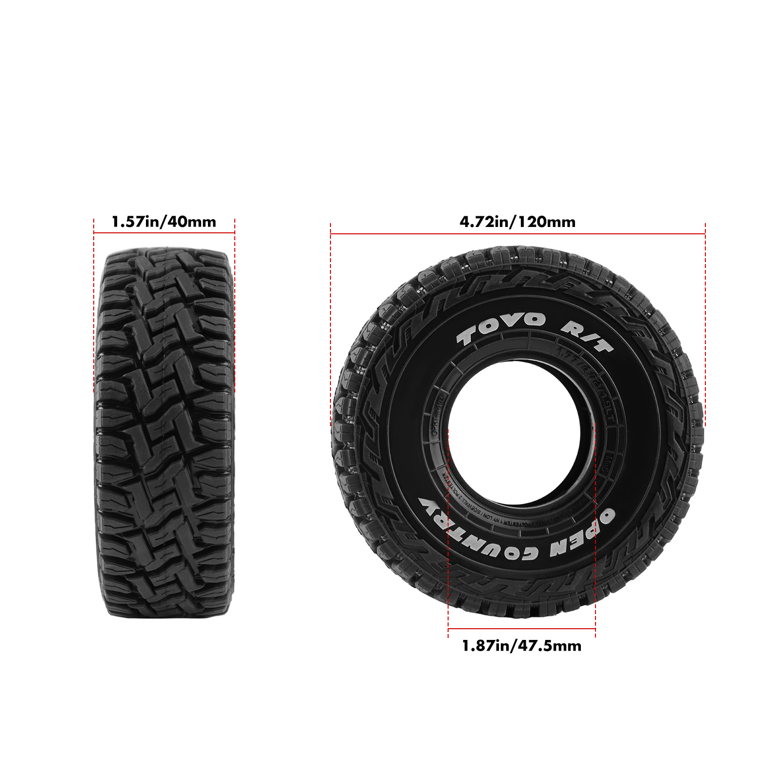 1.9 Inch RC Rock Crawler Tires - Rc Rock Crawler のレビューと価格